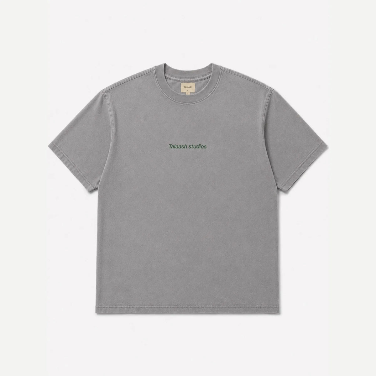 LIGHT GREY ACID WASHED T-SHIRT