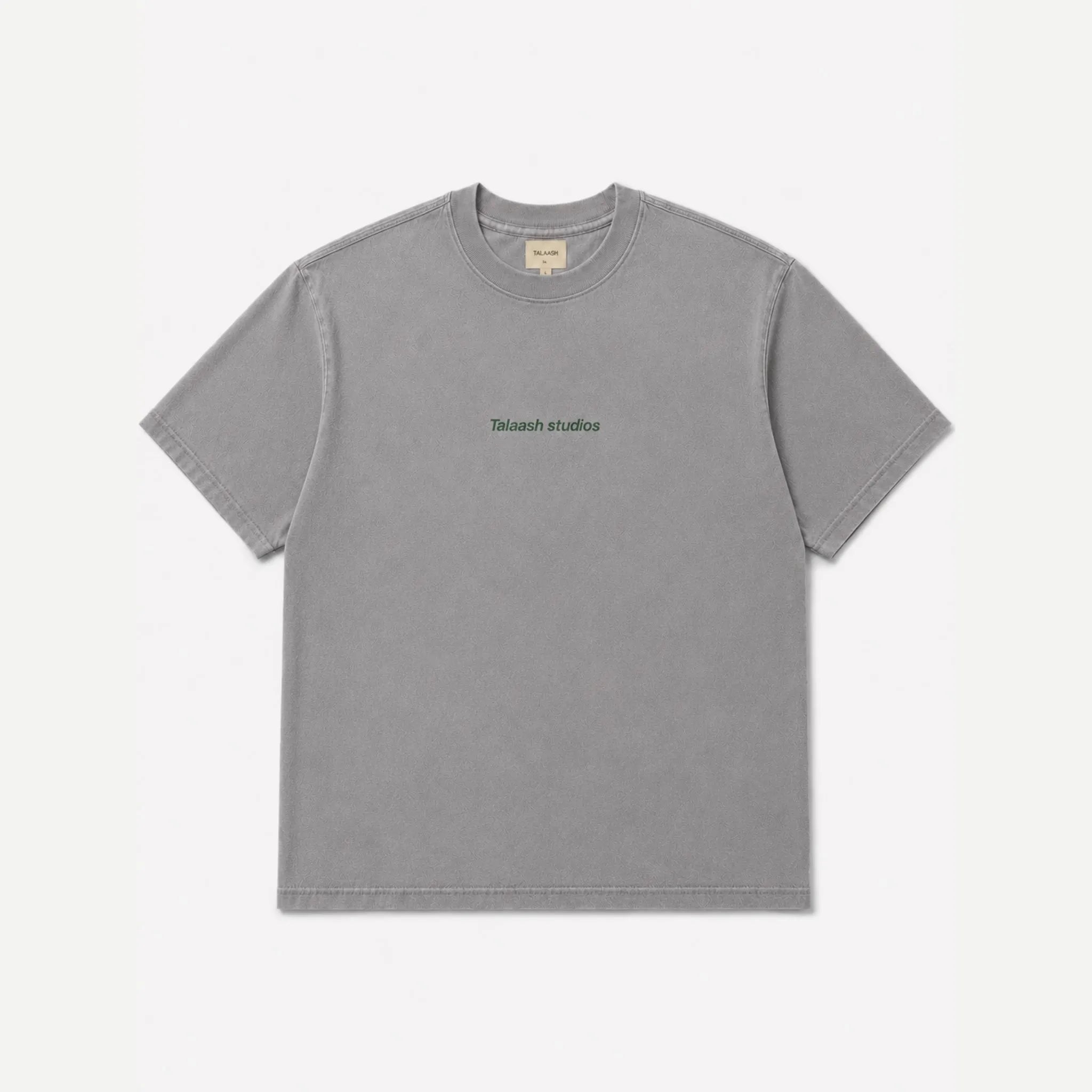 LIGHT GREY ACID WASHED T-SHIRT