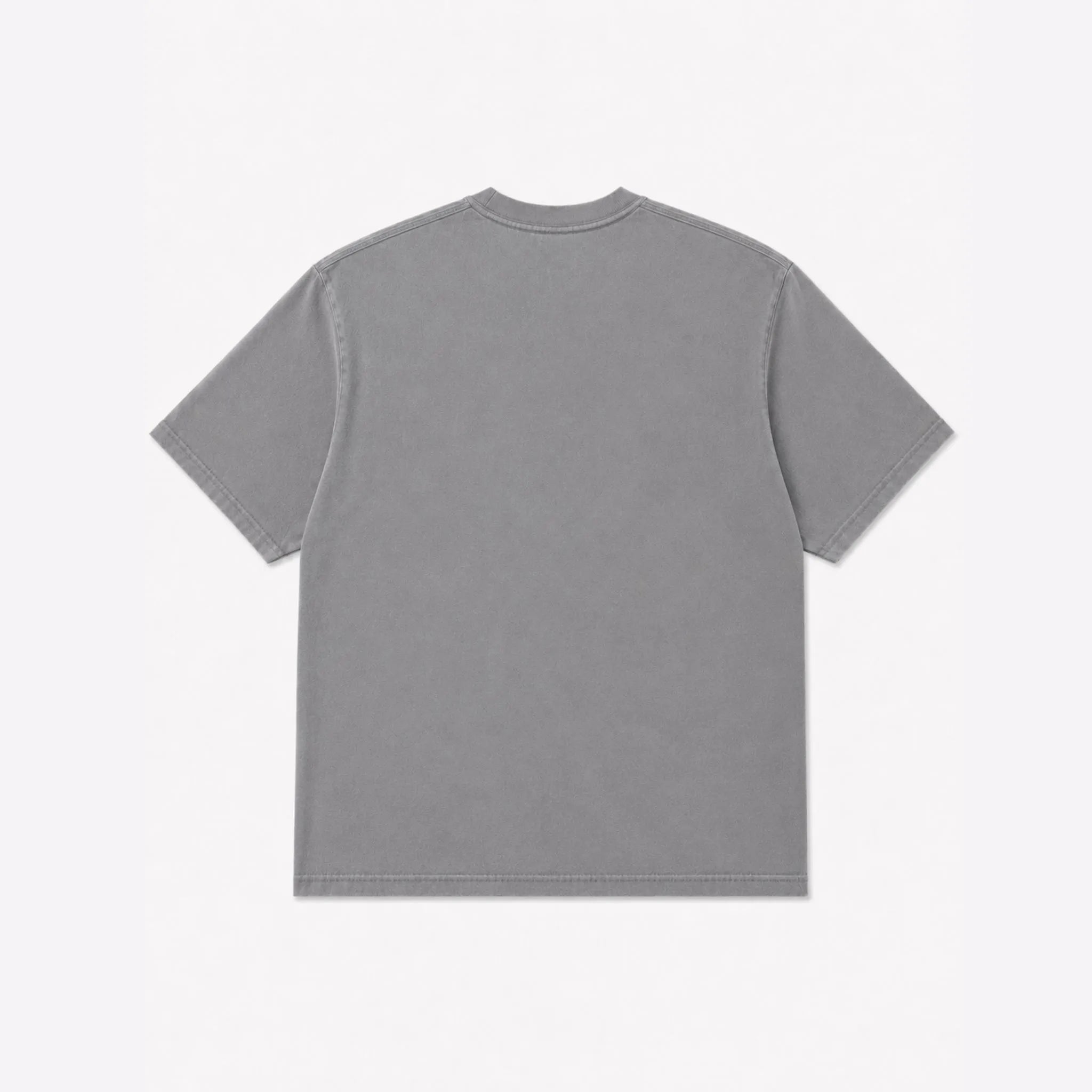 LIGHT GREY ACID WASHED T-SHIRT