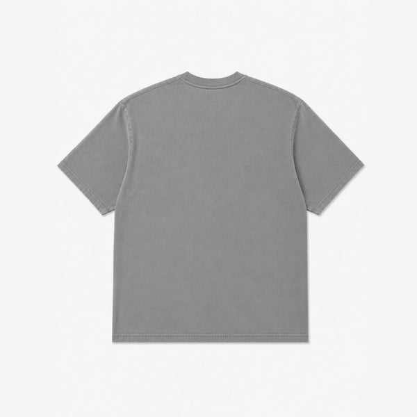 LIGHT GREY ACID WASHED T-SHIRT