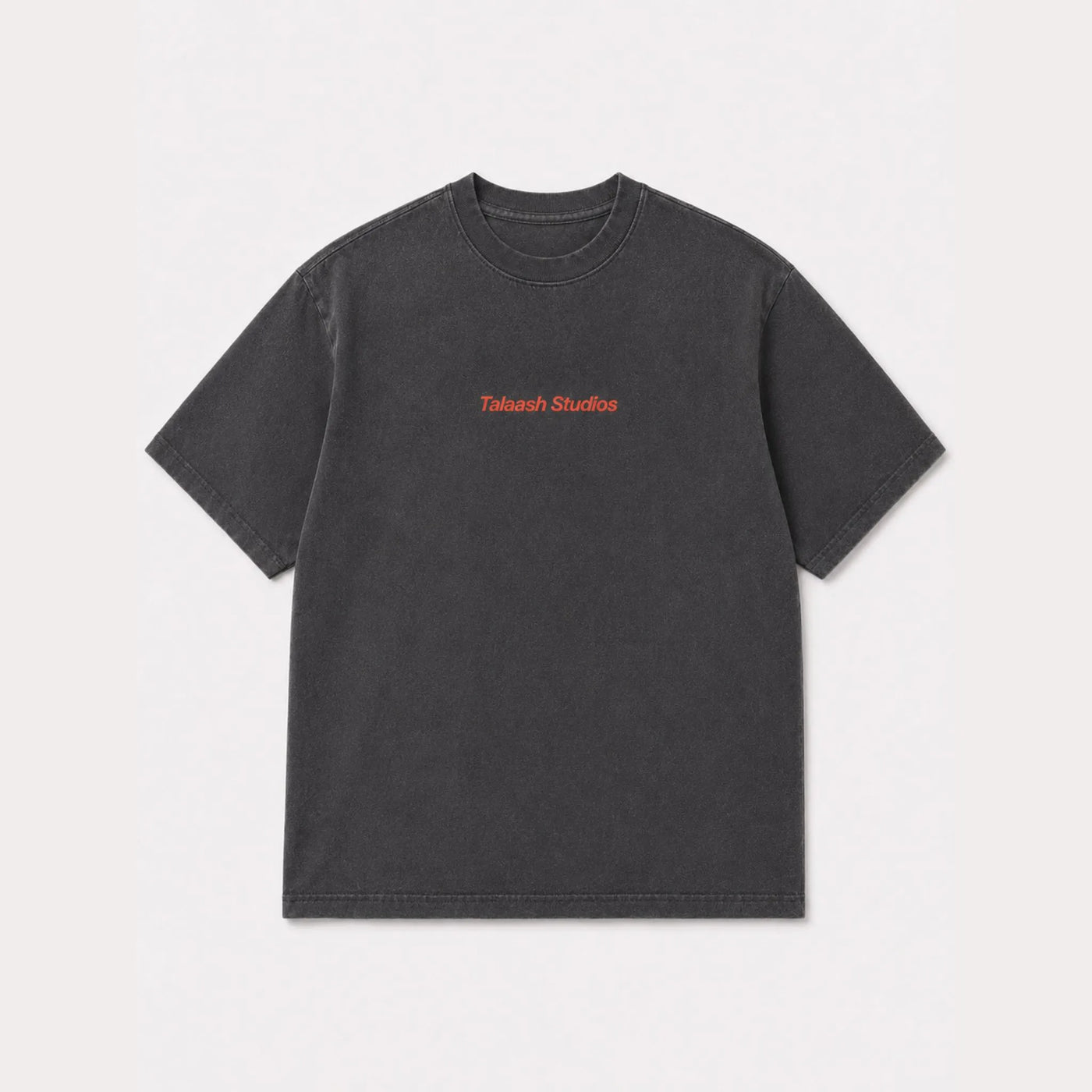 BLACK ACID WASHED T-SHIRT