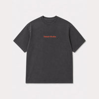 BLACK ACID WASHED T-SHIRT