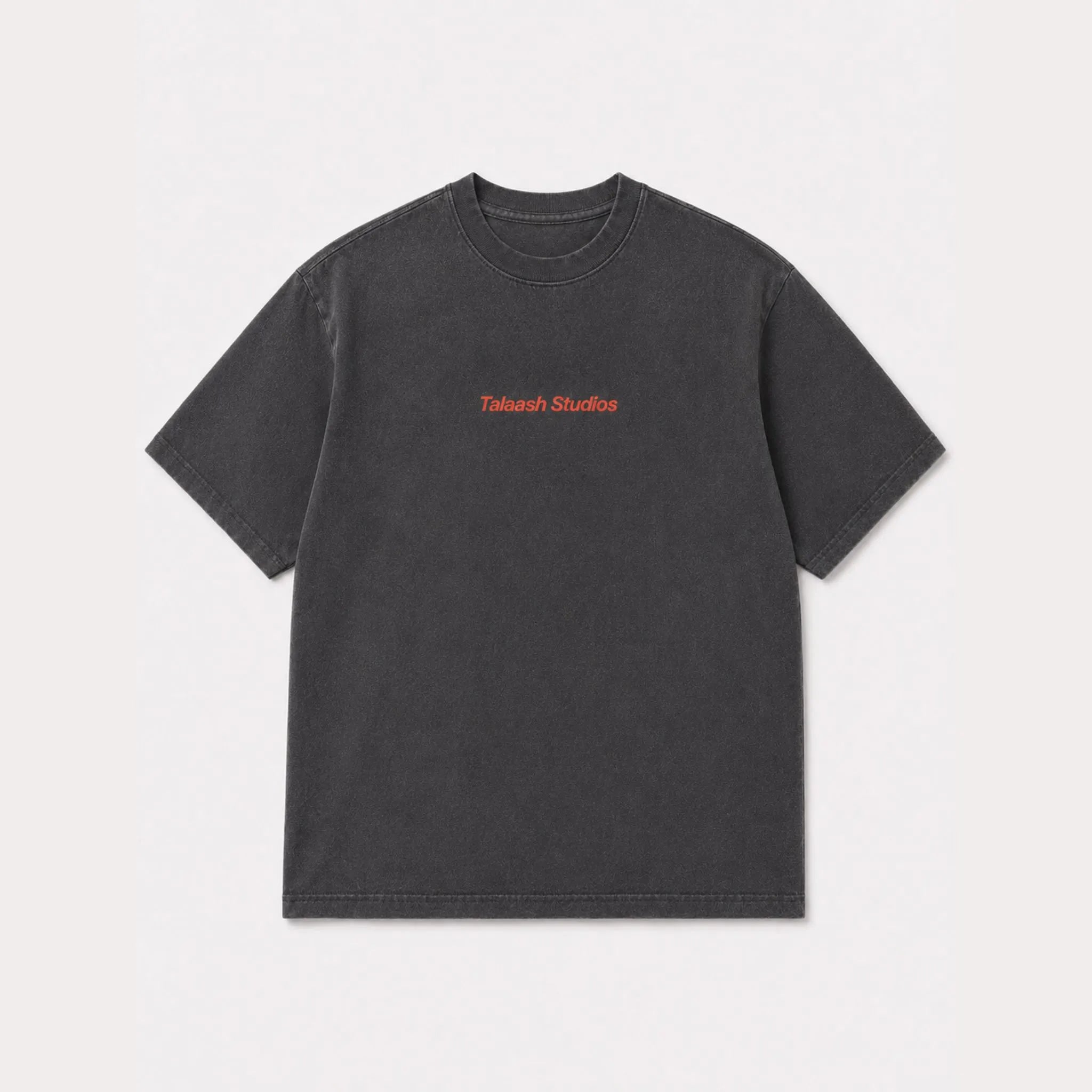 BLACK ACID WASHED T-SHIRT