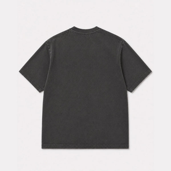 BLACK ACID WASHED T-SHIRT