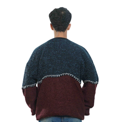 Textured wool sweater